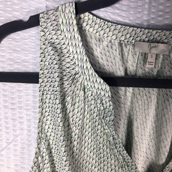 Joie Fifi Silk Blouse Light Green Small - Picture 6 of 11